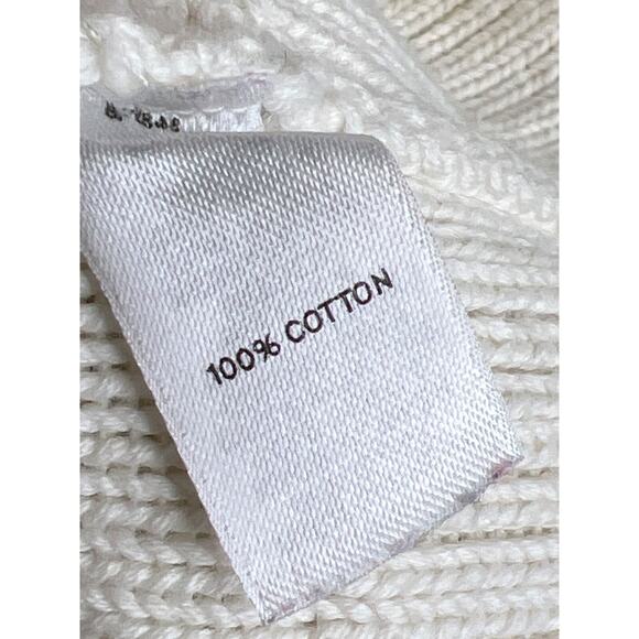 Rubbish Medium Ivory Cable Knit Sleeveless Dress Pockets Tank Style Tunic - Picture 7 of 7